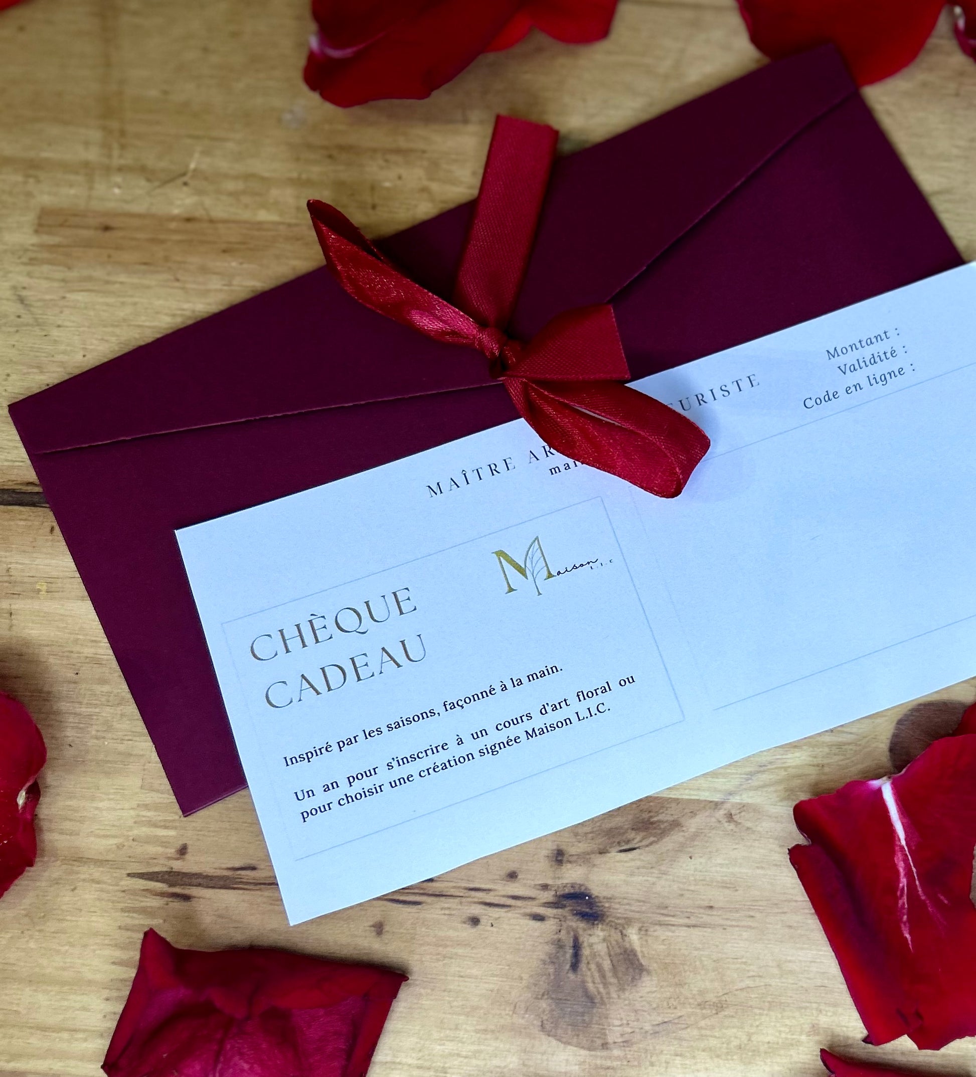 Carte cadeau Maison L.I.C